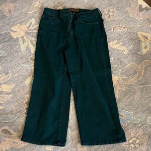 Judy Blue Deep Green Crop Wide Leg